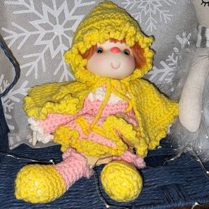 BOGO Cutie ‘Pink Lemonade’ Hand Crocheted Yarn Doll